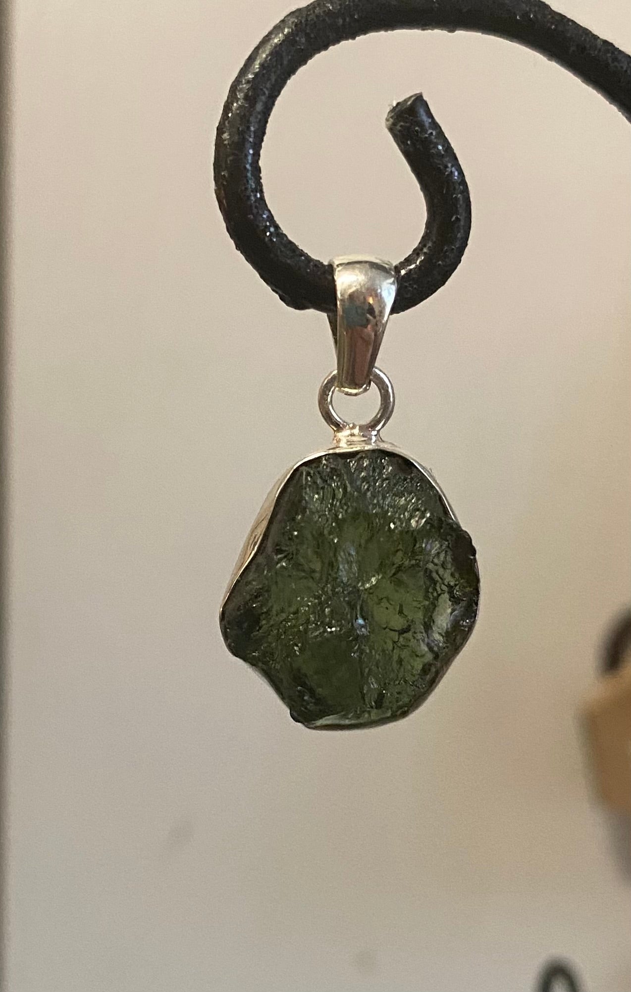 Moldavite pendant