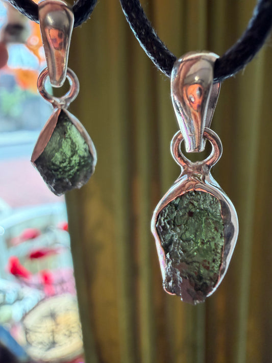 Moldavite pendant