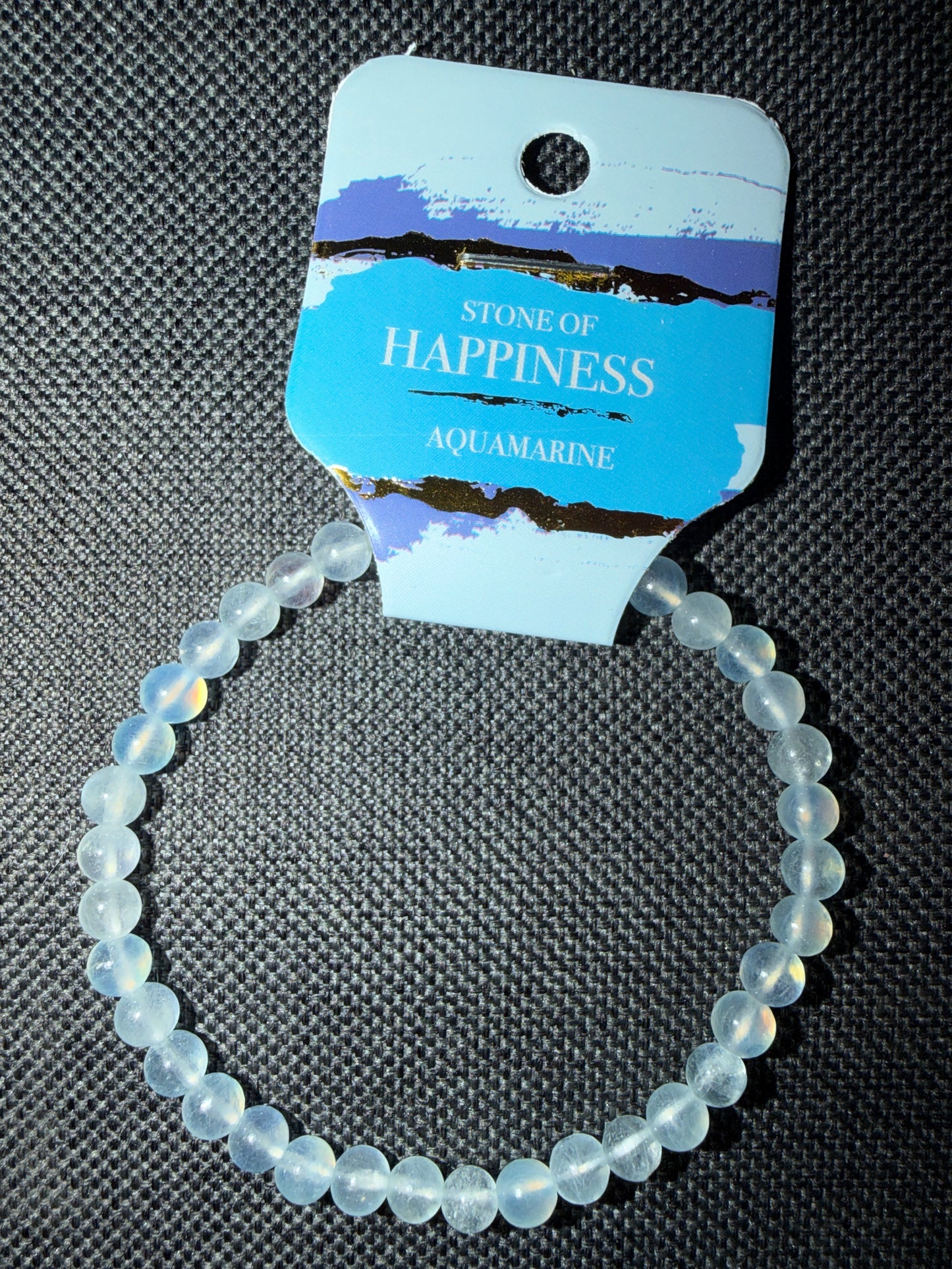 Aquamarine bracelet 6mm