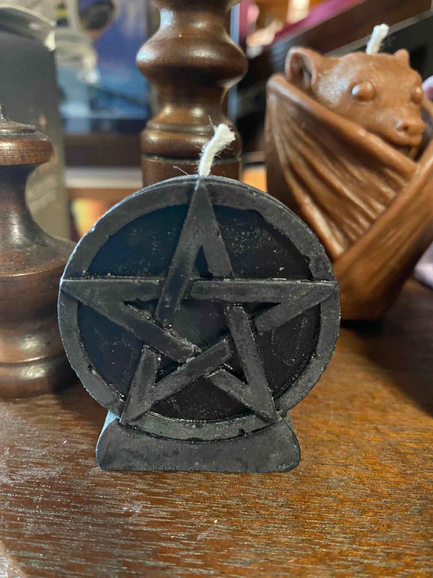 Beeswax & Soy Scented Pentagram Candle