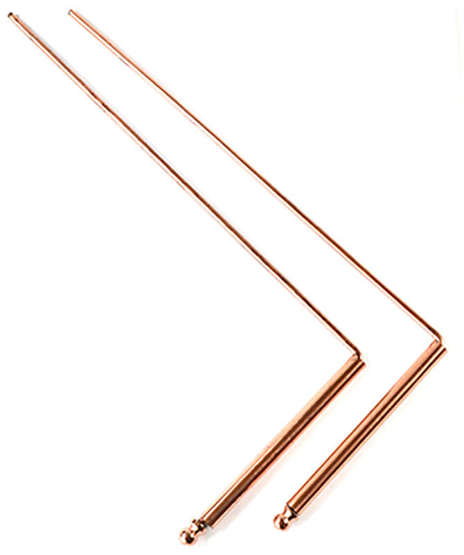 Copper Drowsing Rod W/ Bag Set Of 2) 12" X 4 3/4"