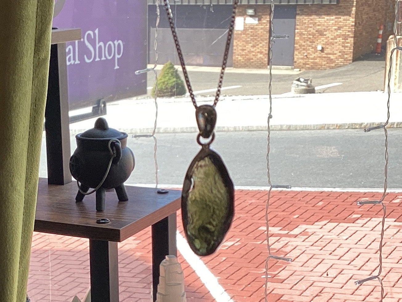 Moldavite pendant