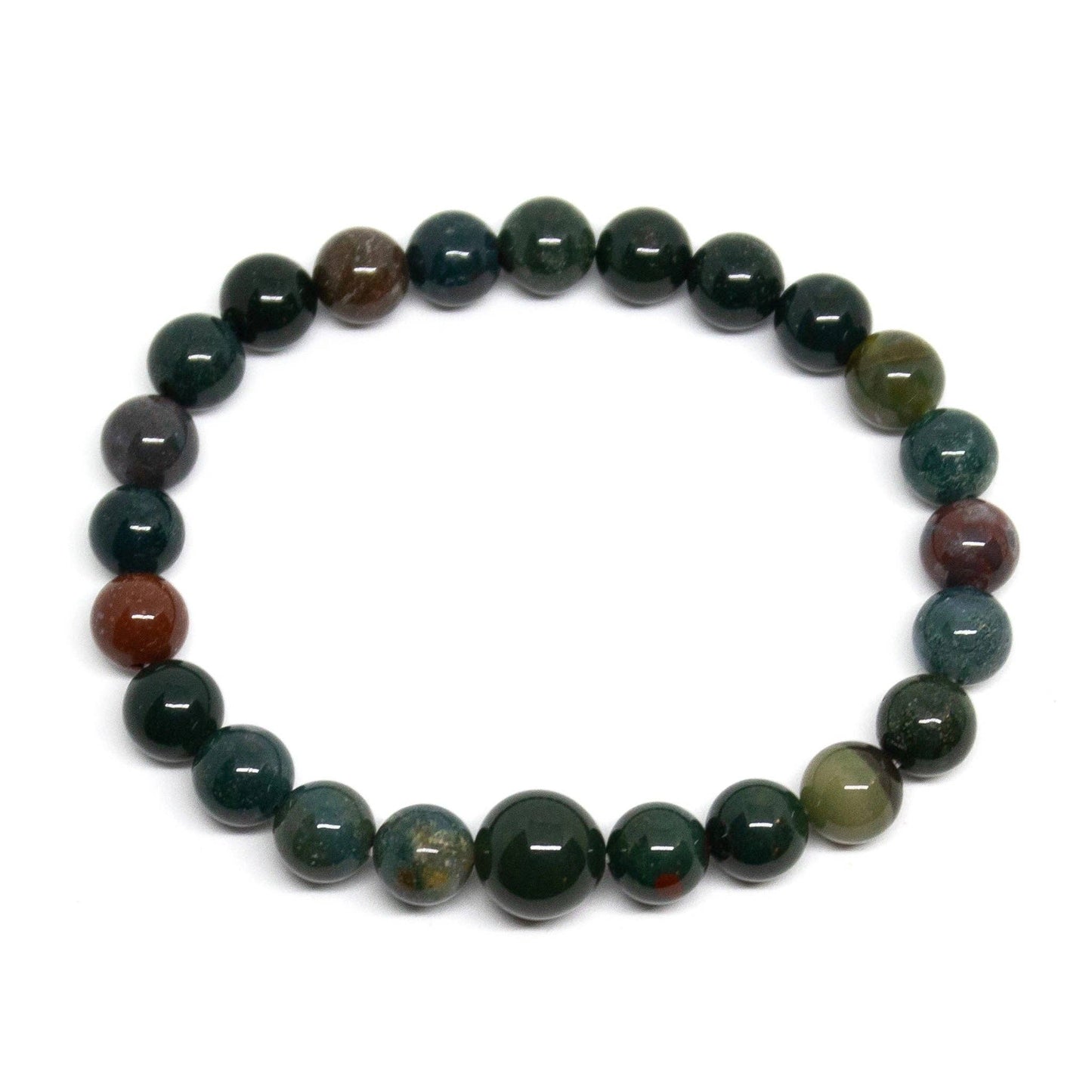 Bloodstone Beaded Bracelet - Wrist Mala - 8mm