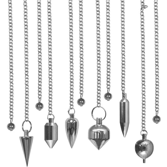 Metal Pendulum Beginners Assorted shapes Nickel Plated