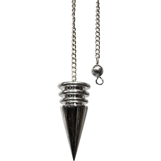 Chambered Pendulum Silver Plated Point