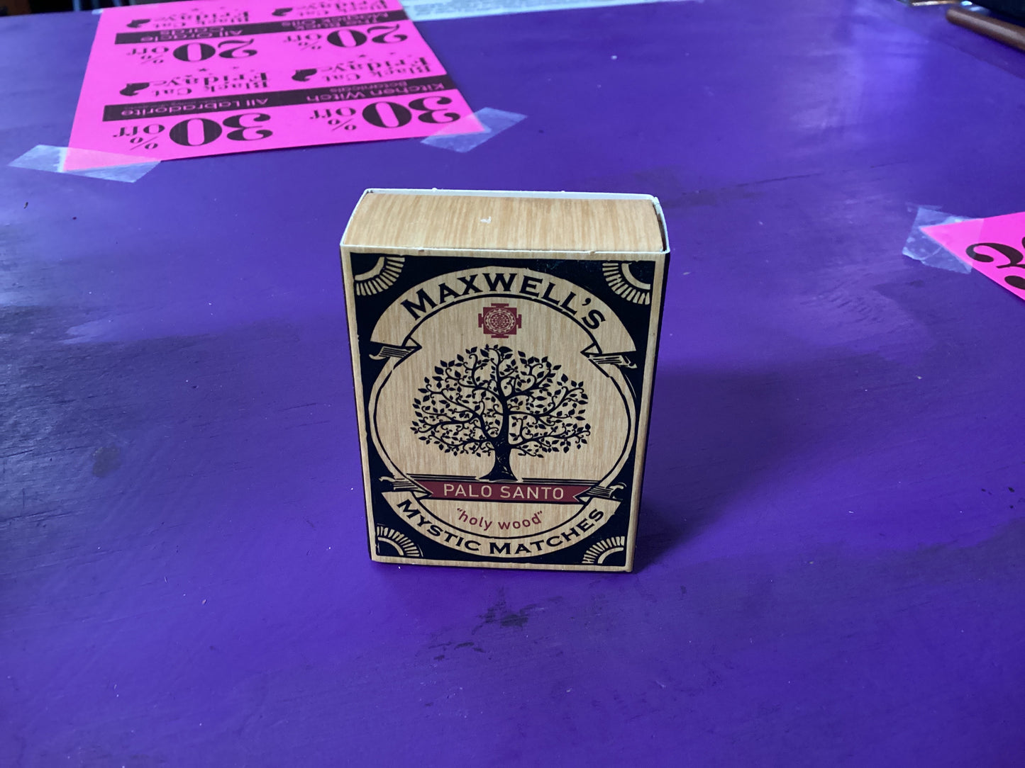 Palo Santo Matches Maxwell’s Mystic Matches