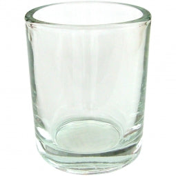Plain glass votive holder