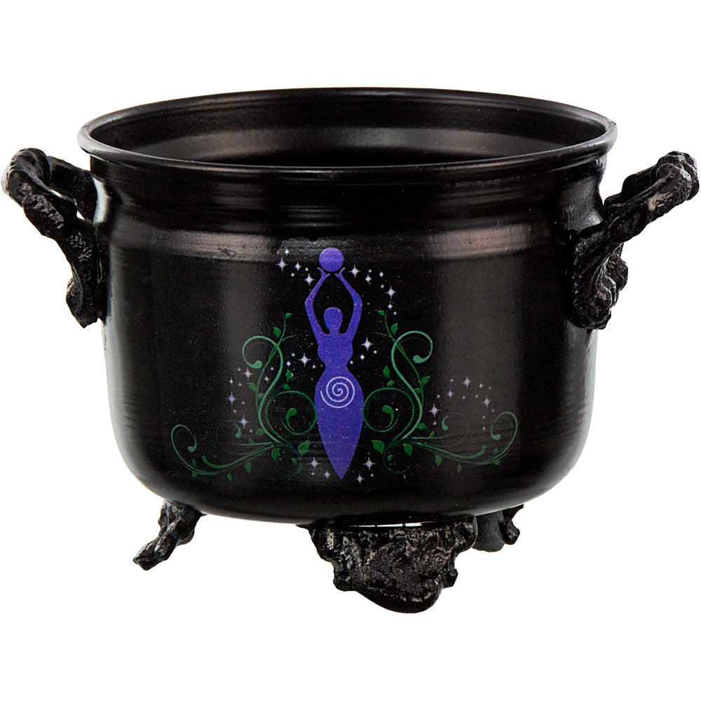 Metal Cauldron w/Print & Sand