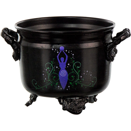 Metal Cauldron w/Print & Sand
