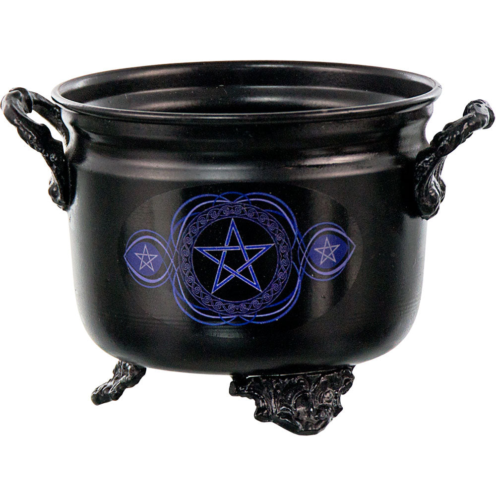 Metal Cauldron w/Print & Sand
