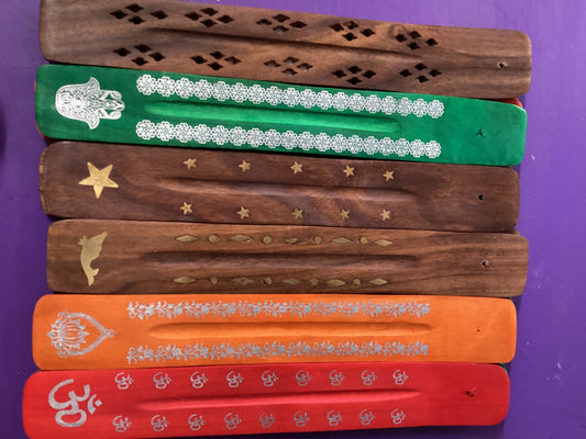 Wood Incense Holder