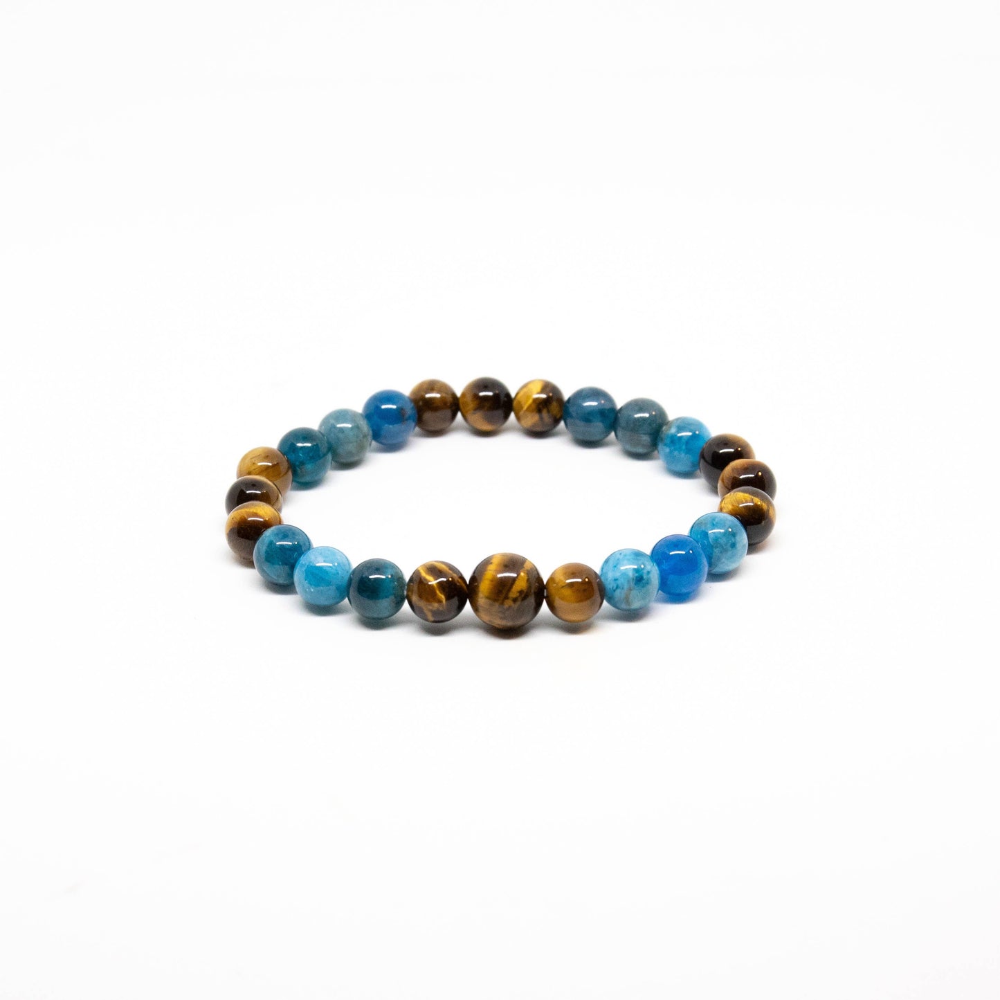 Apatite & Tiger's Eye Beaded Bracelet mm - Average Wrist