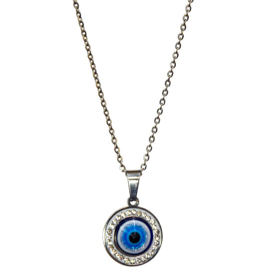 Evil Eye Protection Necklace - Evil Eye w/ rhinestones (Each)