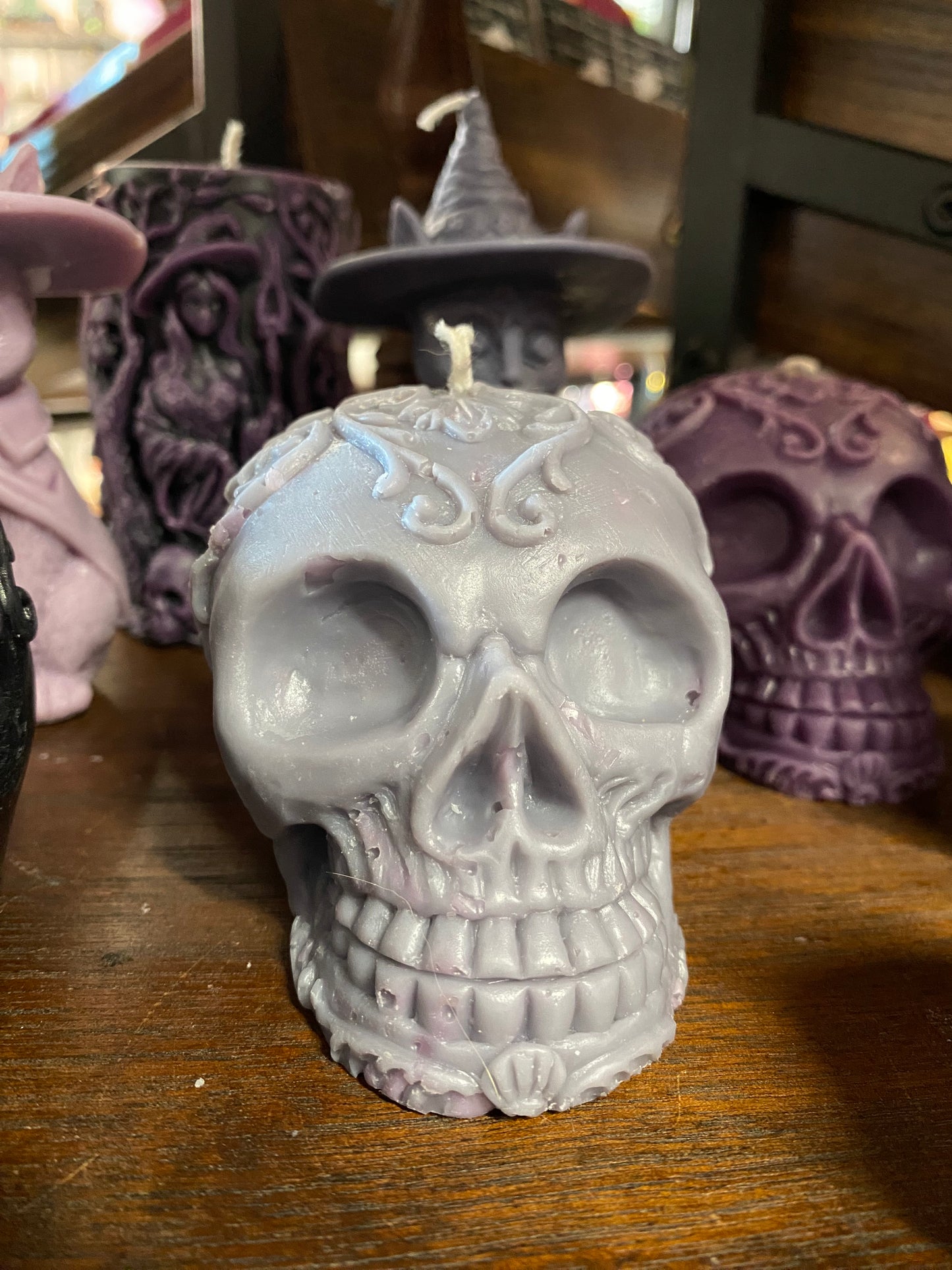 Beeswax & Soy Scented Skull Candle by Loki Candle Company
