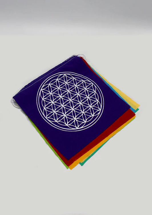 Flower of Life Prayer Flags