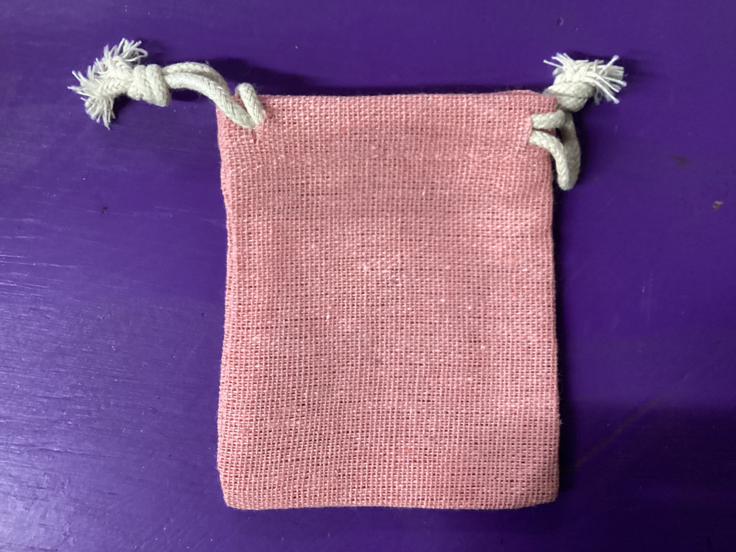 Cotton Colored Magickal Sachet Mojo Bag 2.5”x3.25”