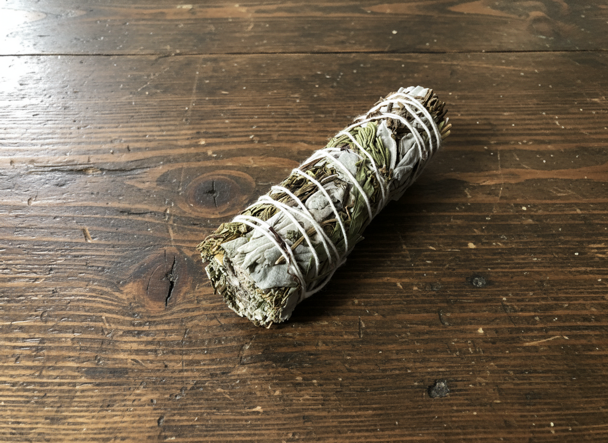7 Herbs White Sage smudge stick 4"