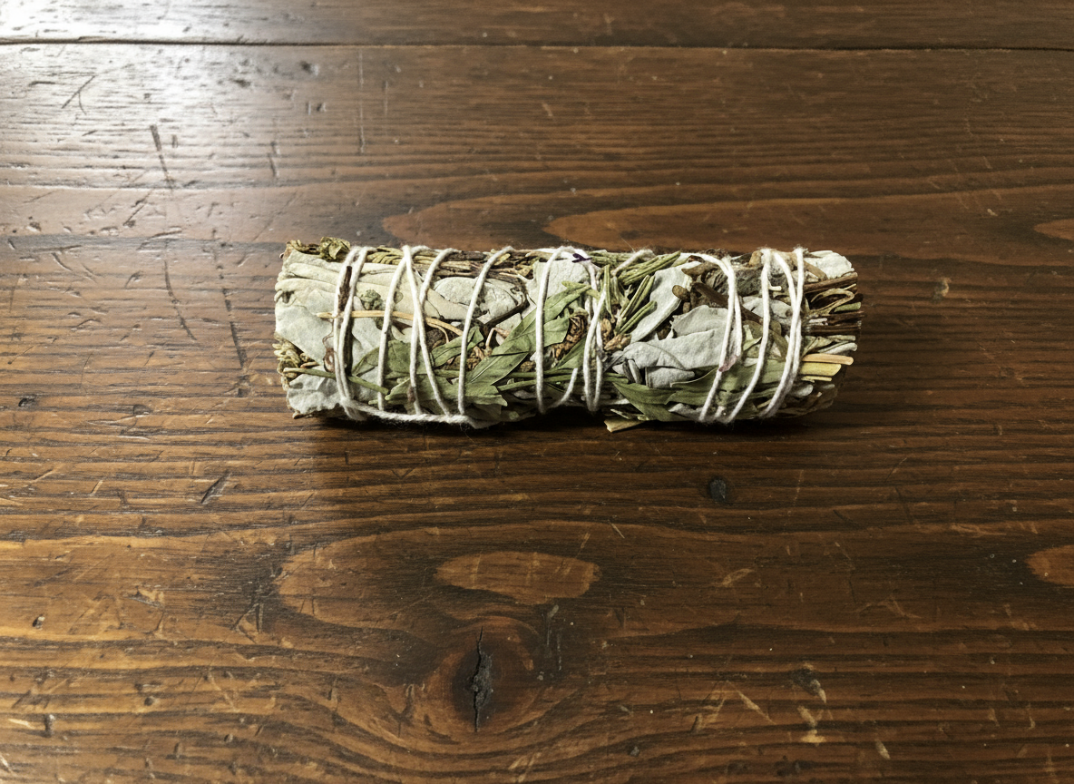 7 Herbs White Sage smudge stick 4"