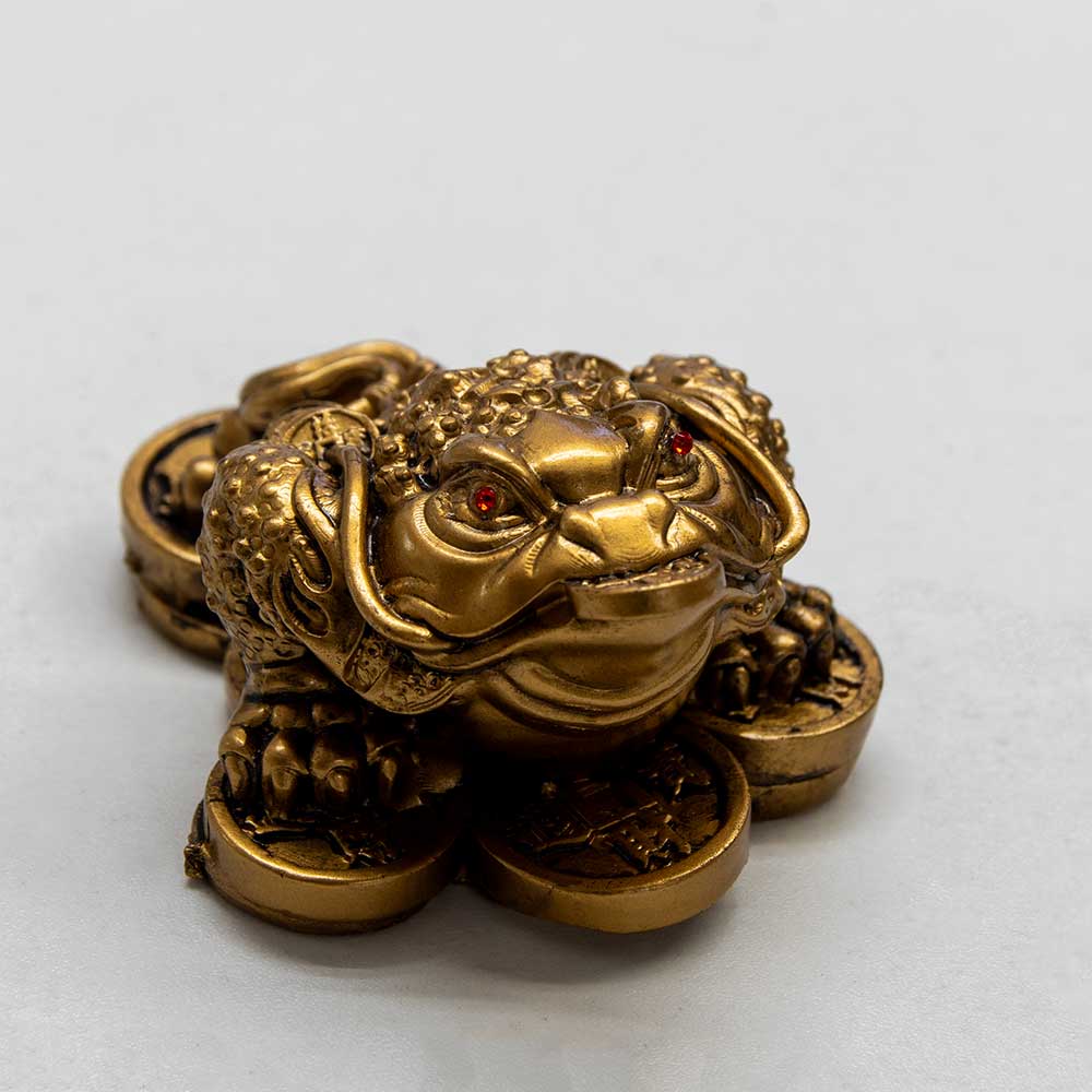 Polyresin Feng Shui Figurine Money Toad - Gold (Each)