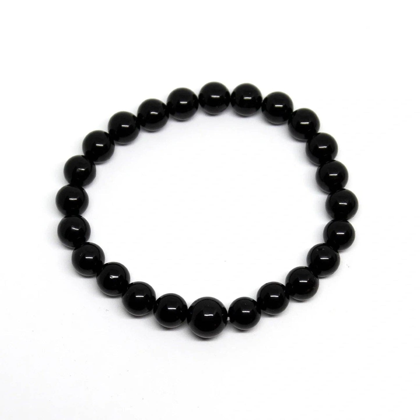 Black Obsidian Bracelet Wrist Mala 6mm  - Small Wrist