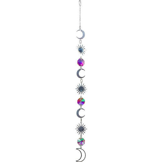 Crystal Hanging String-AB Mini Discs Moon Star Burst Charms