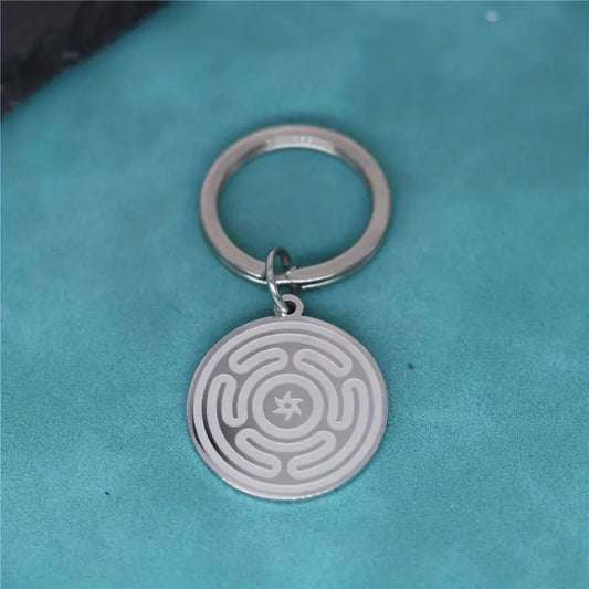 Wheel of Hekate Keychain