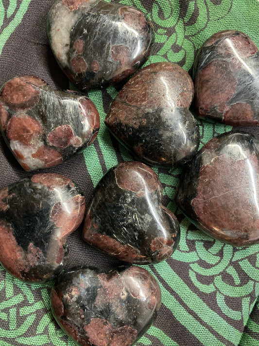 Garnet in Astrophyllite Heart