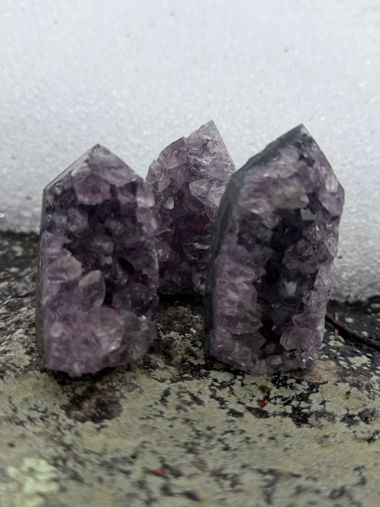 Amethyst Druzy Geode Tower Piece