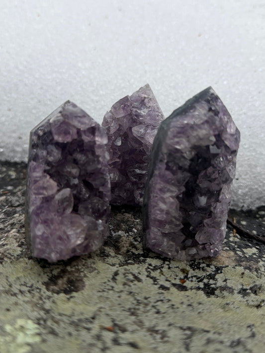 Amethyst Druzy Geode Tower Piece