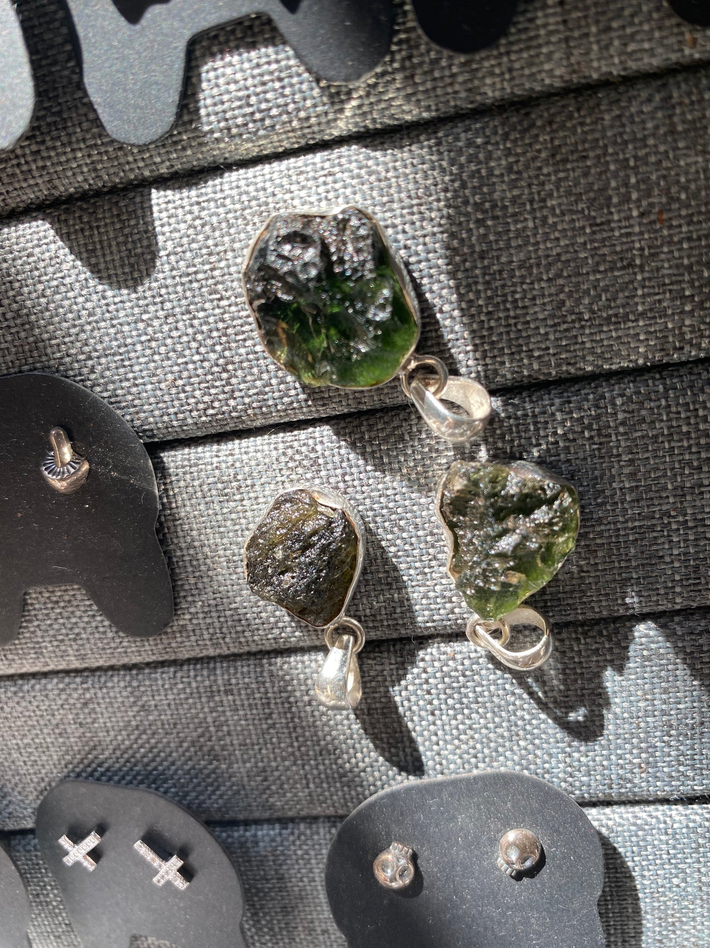 Moldavite pendant