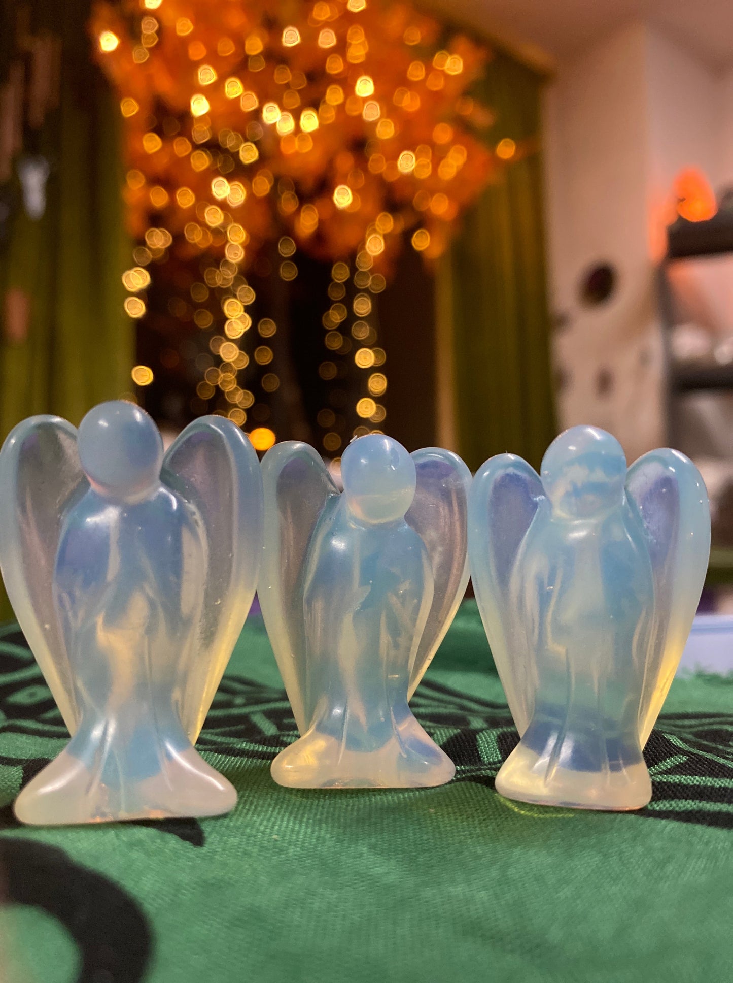 Opalite Angel Carving 1.5”