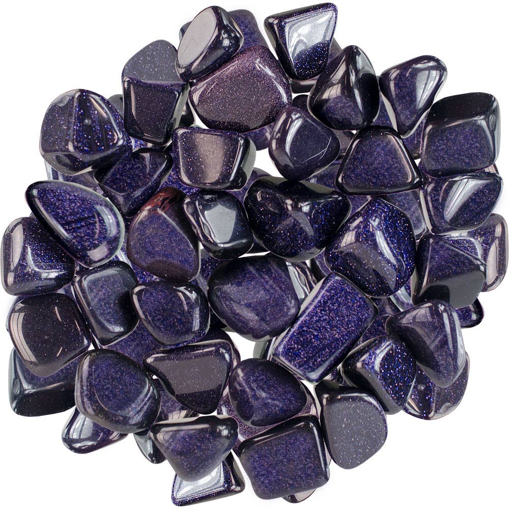 Blue Goldstone tumble