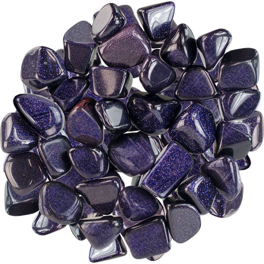 Blue Goldstone tumble