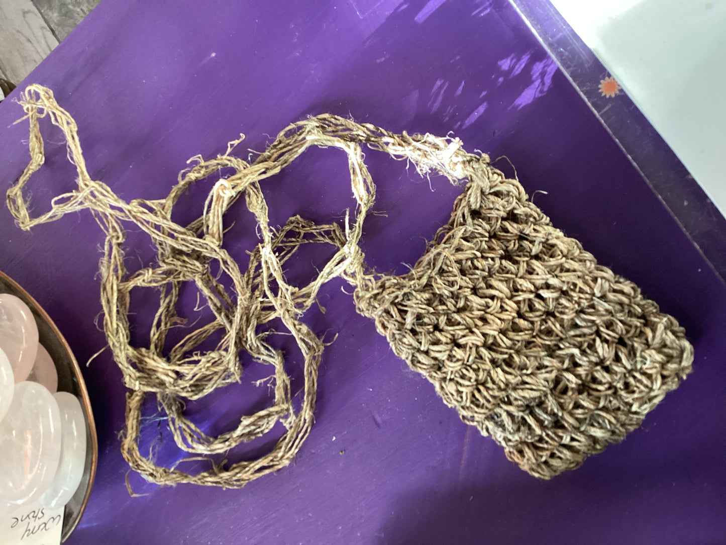 Hemp Crystal Pouch Natural