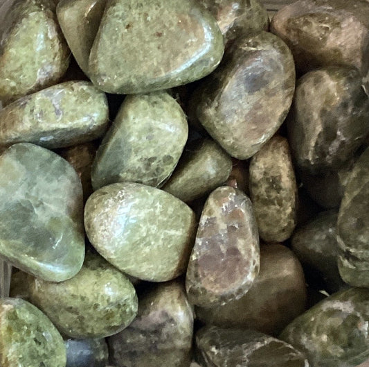 Vesuvianite tumbled stone