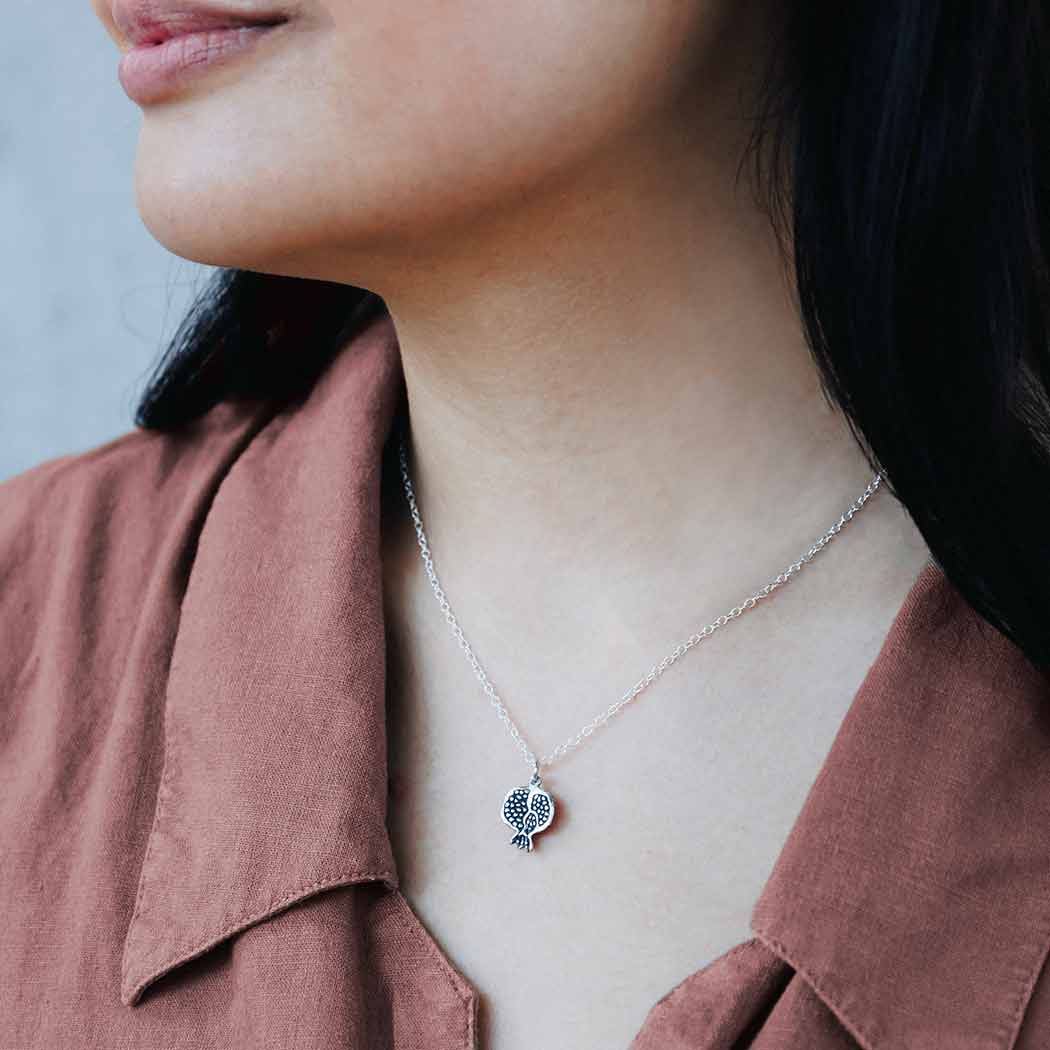 Sterling Silver Pomegranate Necklace