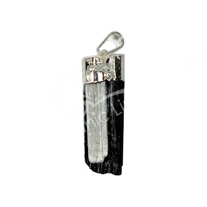 Black Tourmaline & Selenite Pendant