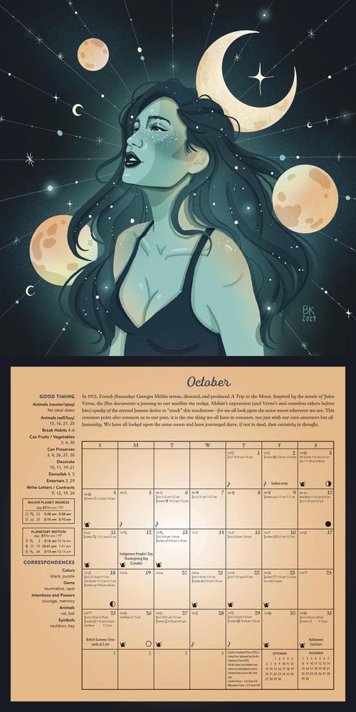 2026 Magical Moon Calendar by Llewellyn