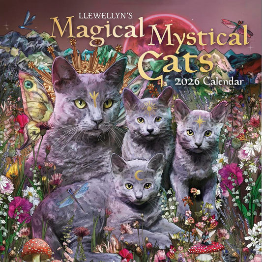 2026 Magical Mystical Cats Calendar by Llewellyn
