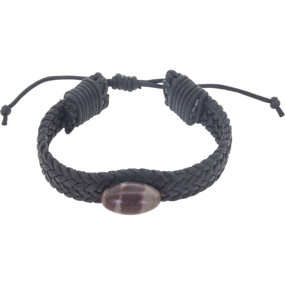 Shiva Lingam Wax Cord Bracelet