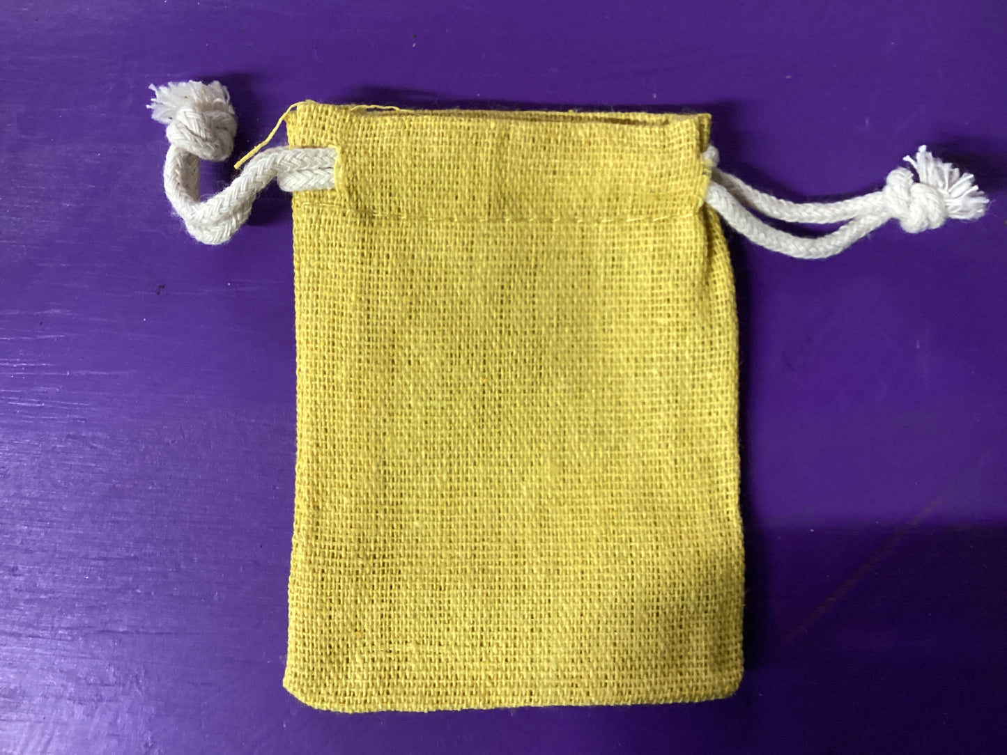 Cotton Colored Magickal Sachet Mojo Bag 2.5”x3.25”