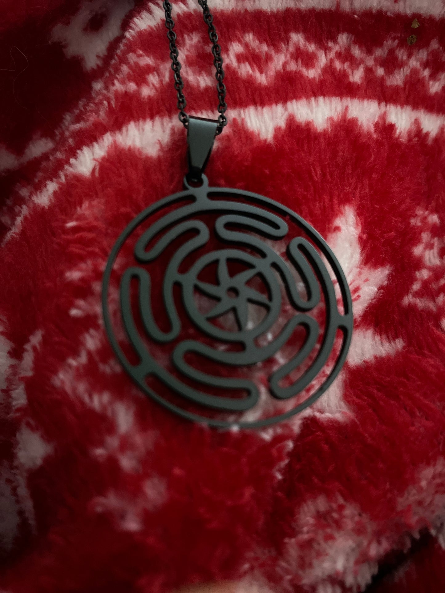 Wheel of Hekate Necklace Hecate Black
