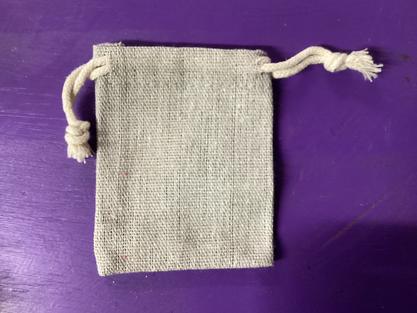 Cotton Colored Magickal Sachet Mojo Bag 2.5”x3.25”