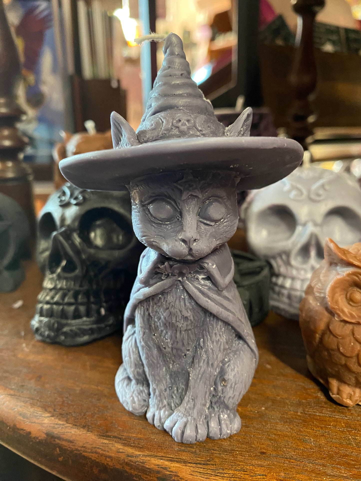 Scented Witch Hat Cat Candle