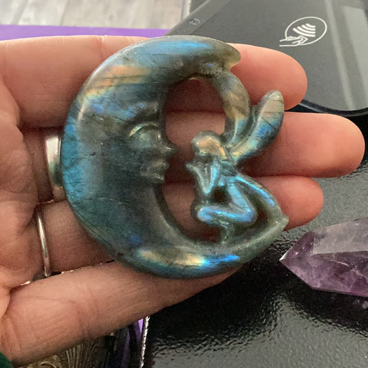 Labradorite Fairy Moon