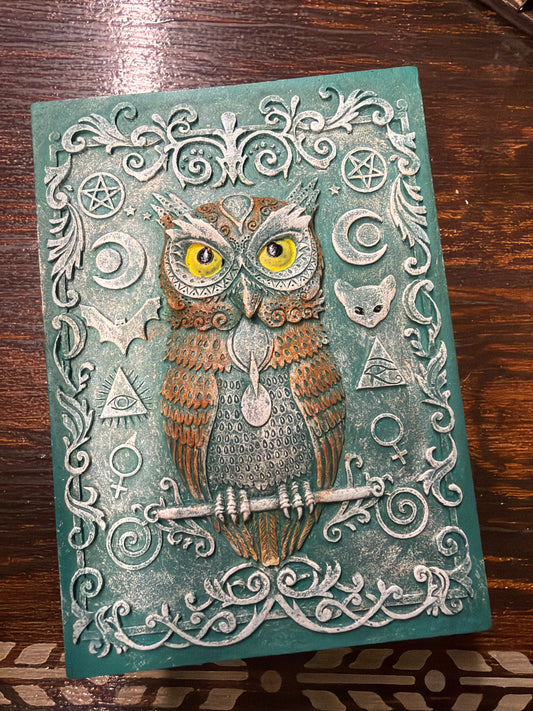 Box - Owl Teal 5.50"L X 3.95"W X 2.45"H