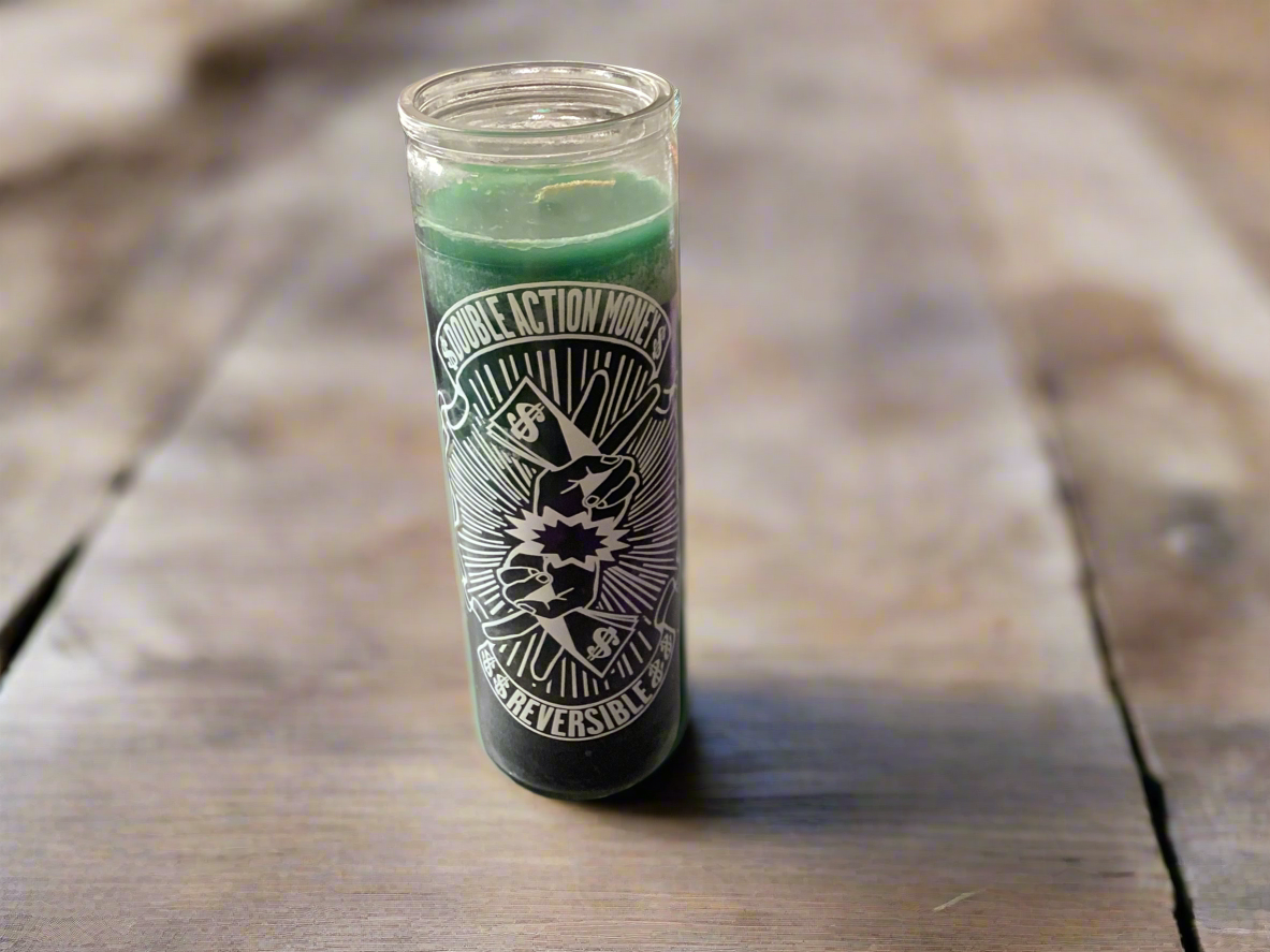 Seven day candle.  Double Action reverse 