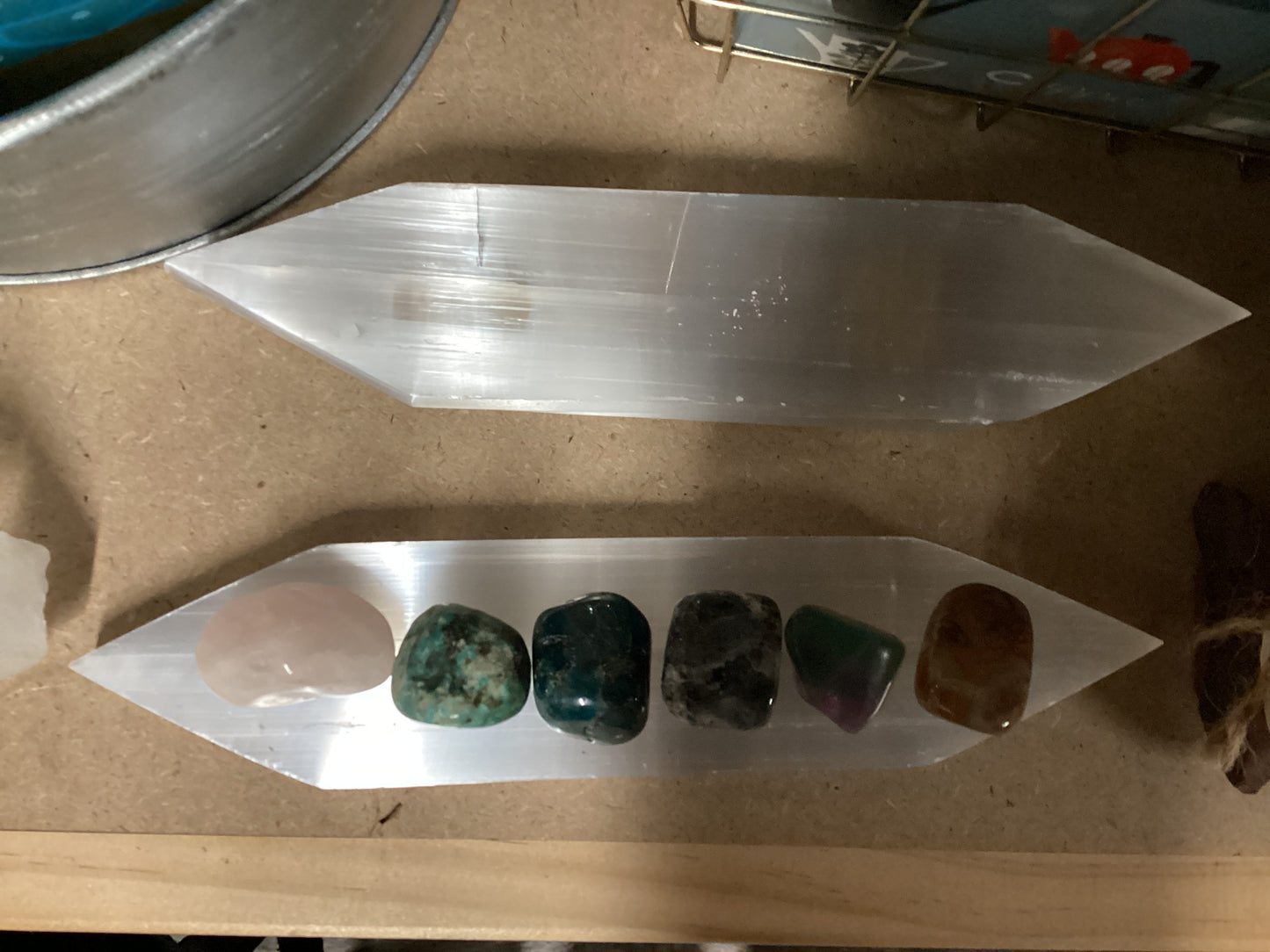 Satin Spar (Selenite) charger 7.5"x1.5"