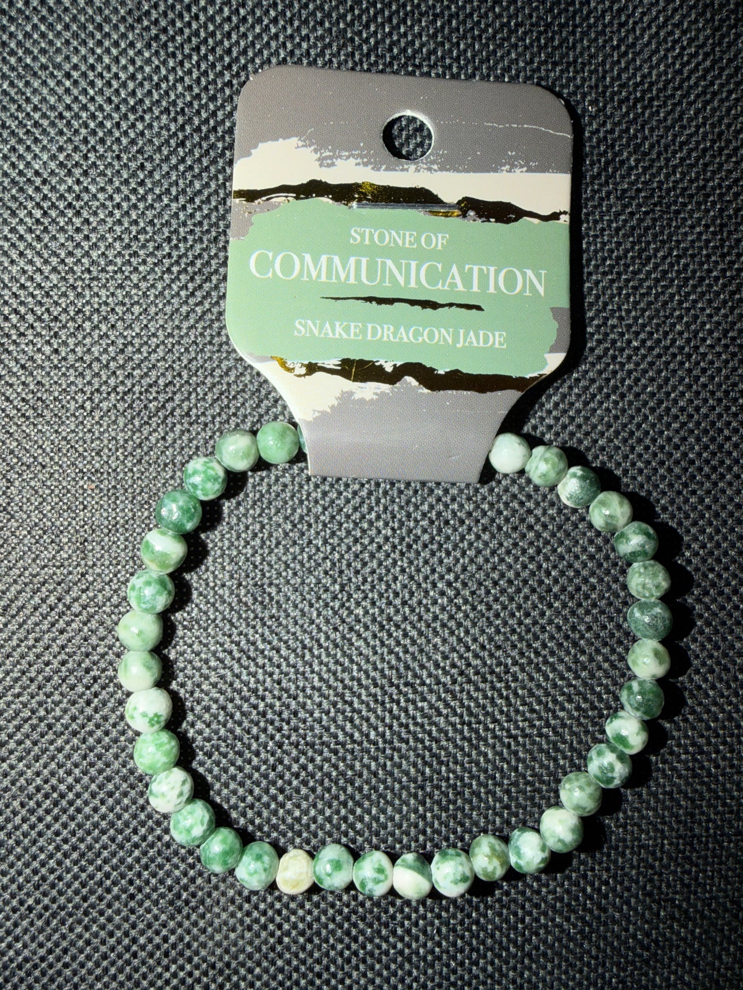 Snake Dragon Jade bracelet 6mm