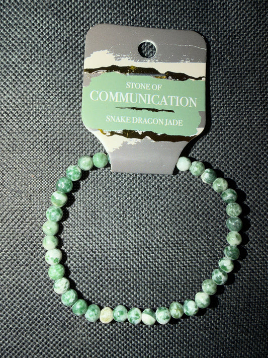 Snake Dragon Jade bracelet 6mm
